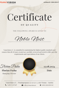 Zertifikat - Noble Nest